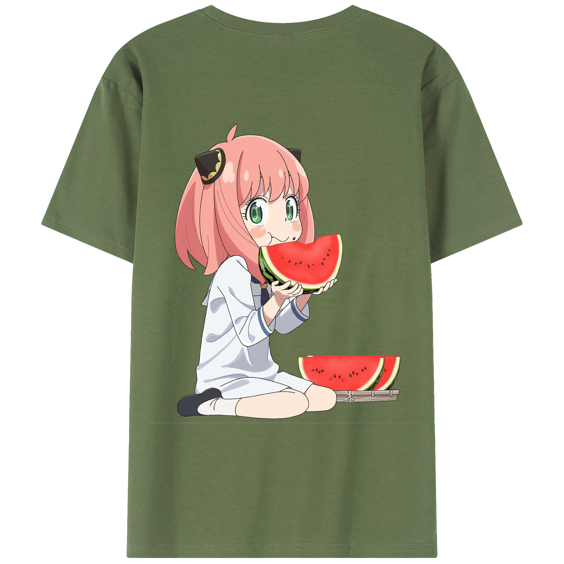 （画像用） SPY×FAMILY间谍家家酒 綿100％ メンズ半袖Tシャツ（バックプリント） 通気性